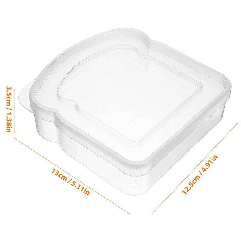 Reusable Sandwich Containers with Lids 13x12 5x3 5cm Portable Food Storage Box - Image 3