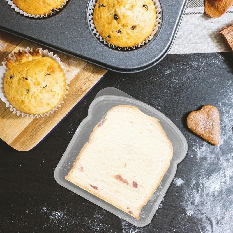 Reusable Sandwich Containers with Lids 13x12 5x3 5cm Portable Food Storage Box - Image 5
