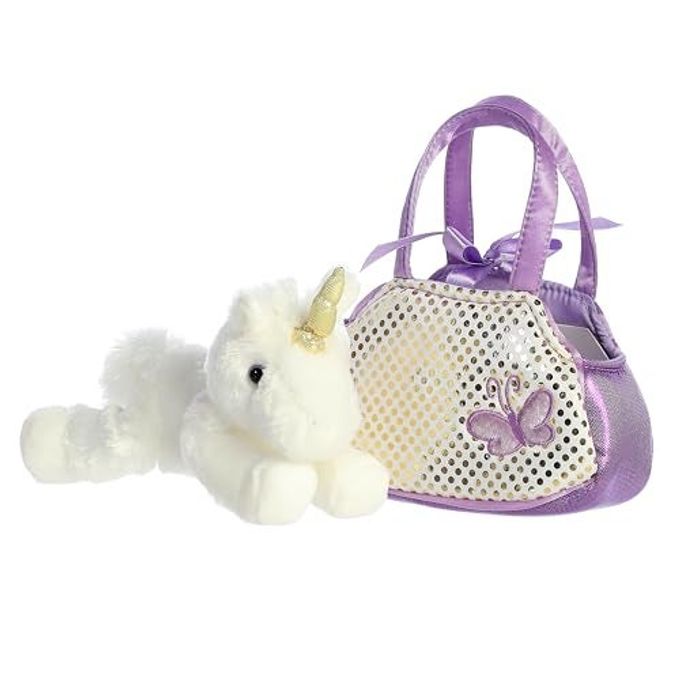 Aurora World Aurora Unicorn Fancy Pals Purse with 8" Unicorn - Image 5