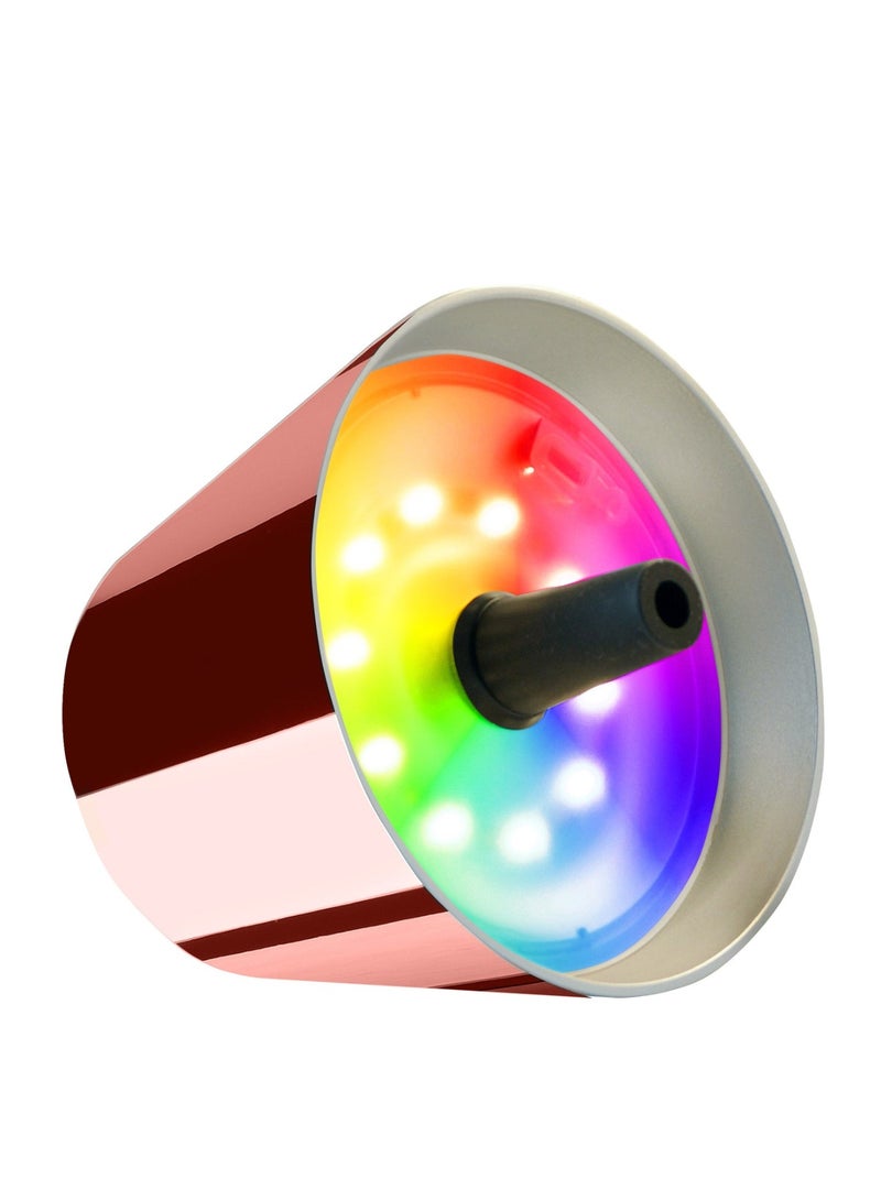 Sompex Top 2.0 Bottle Table Lamp (Glossy finish) | indoor & outdoor use | IP 44 Splashproof | 3 metallic colours | Stepless touch with dimmable and memory functions | 12.5x11 cm - Rose Gold - Image 4