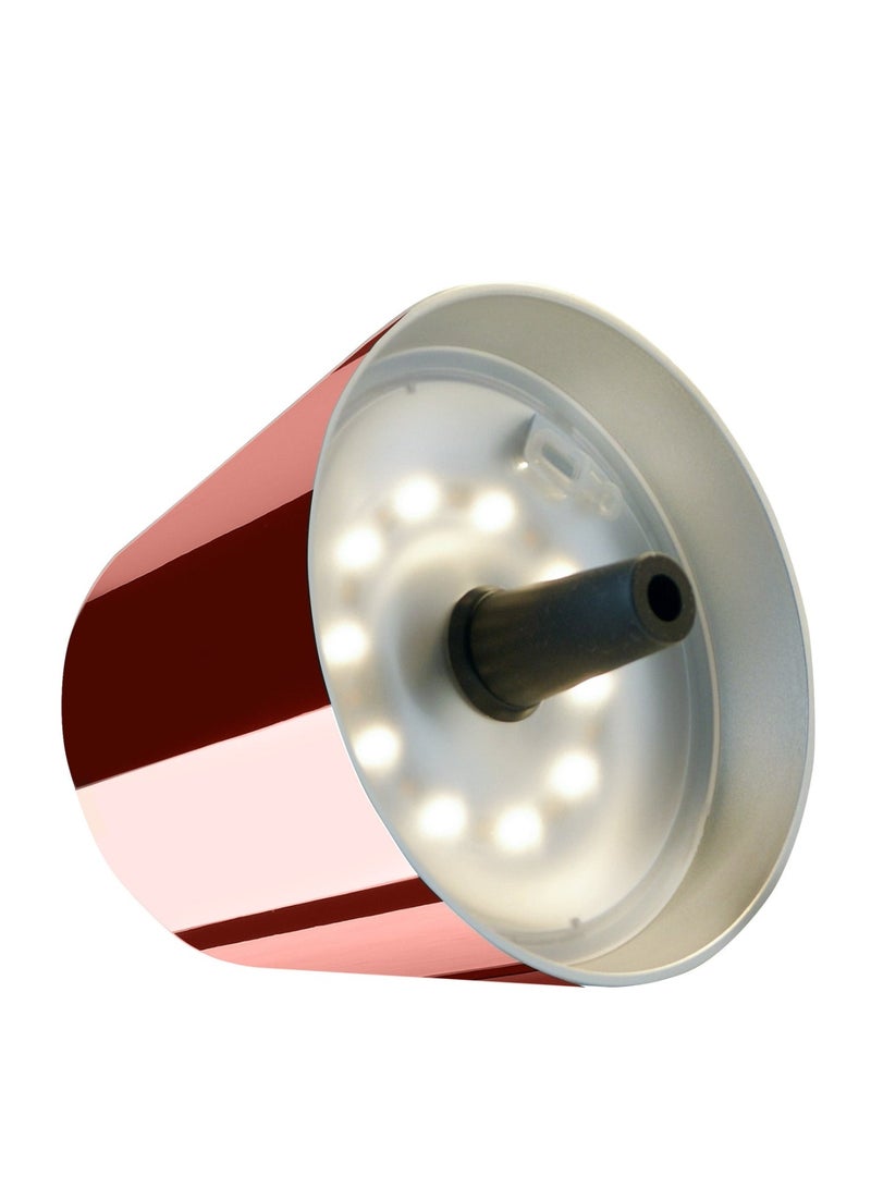 Sompex Top 2.0 Bottle Table Lamp (Glossy finish) | indoor & outdoor use | IP 44 Splashproof | 3 metallic colours | Stepless touch with dimmable and memory functions | 12.5x11 cm - Rose Gold - Image 5
