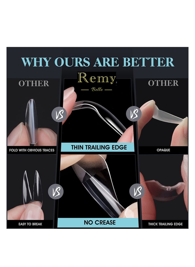 Remy Belle Soft Gel Nail Tips Medium Square 552 Pcs 12 Sizes  - Image 3
