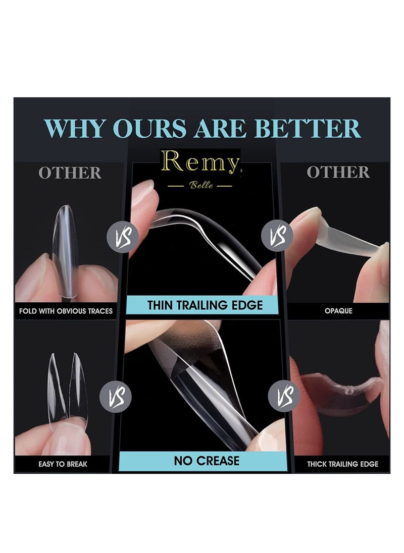 Remy Belle - Soft Gel Nail Tips Medium Square 552 Pcs 12 Sizes - Image 1
