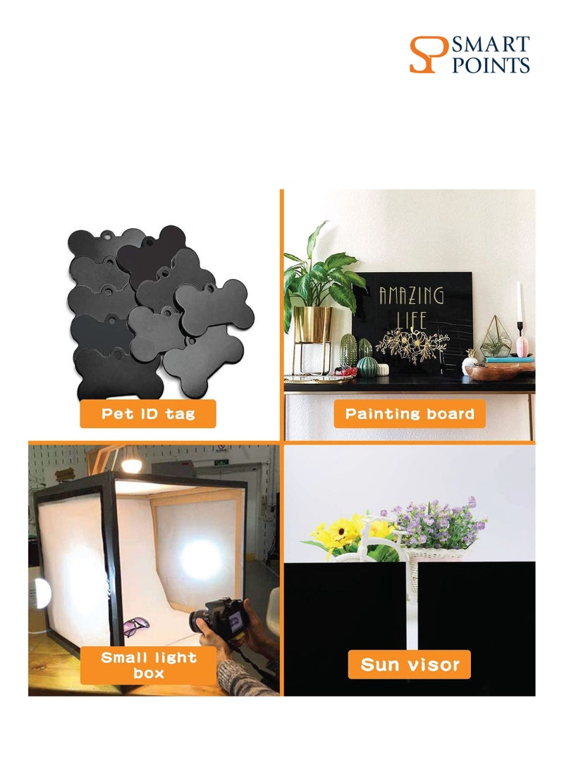 SMARTPOINTS Acrylic Sheet BLACK 2 mm 12 X 18 inches - pack of 2  - Image 3
