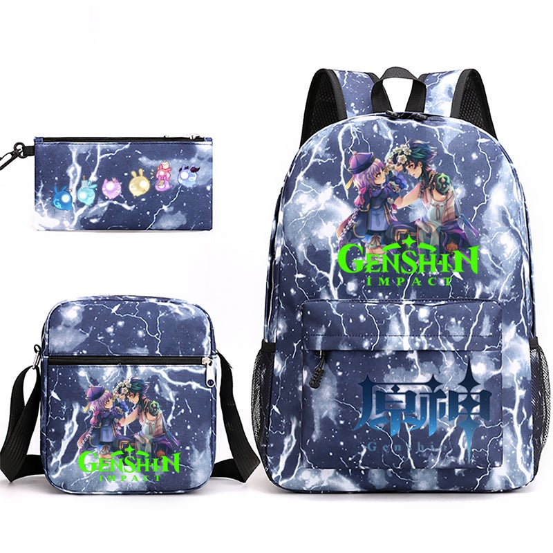 Game Original Star Student Schoolbag Three-Piece Set Youth Male And Female Backpack - Image 1