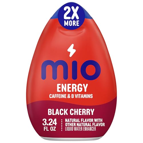 mio Energy Black Cherry Naturally Flavored with other natural flavor Liquid Water Enhancer, 3.24 fl oz Bottle - Image 1