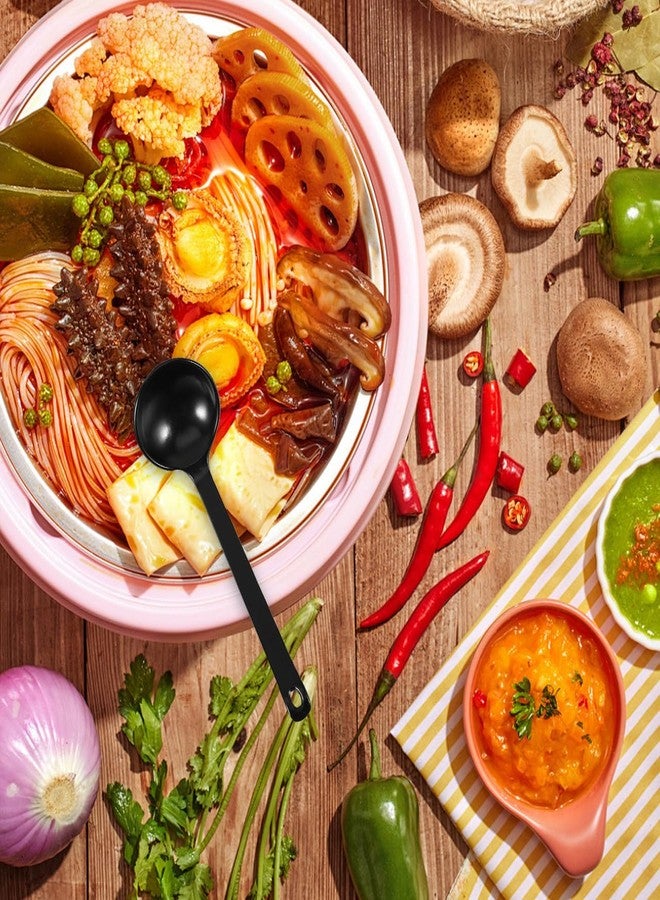 اليبيس مجموعة أليبس من 5 ملاعق توابل يابانية الطراز لتحضير الهوت بوت، بمقابض طويلة 8.18 بوصة، مثالية لحساء الرامن وأدوات المائدة الآسيوية، آمنة للاستخدام في غسالة الصحون. - Image 4