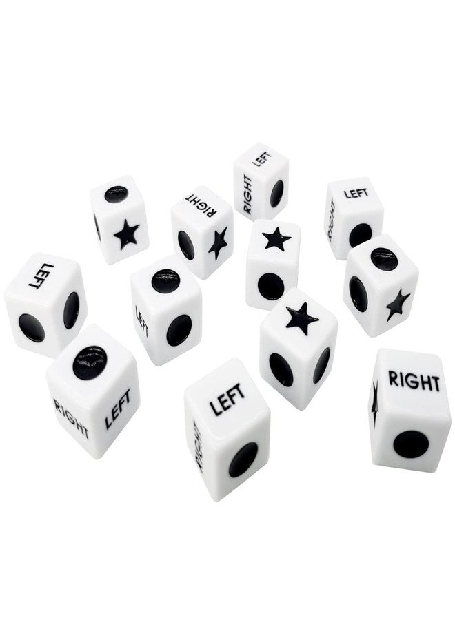 Ahoper Right Left Center Dice Only 12 Dices Prime Dice Game（ six sided ，16mm Standard Size, Easy to Grip） - Image 3