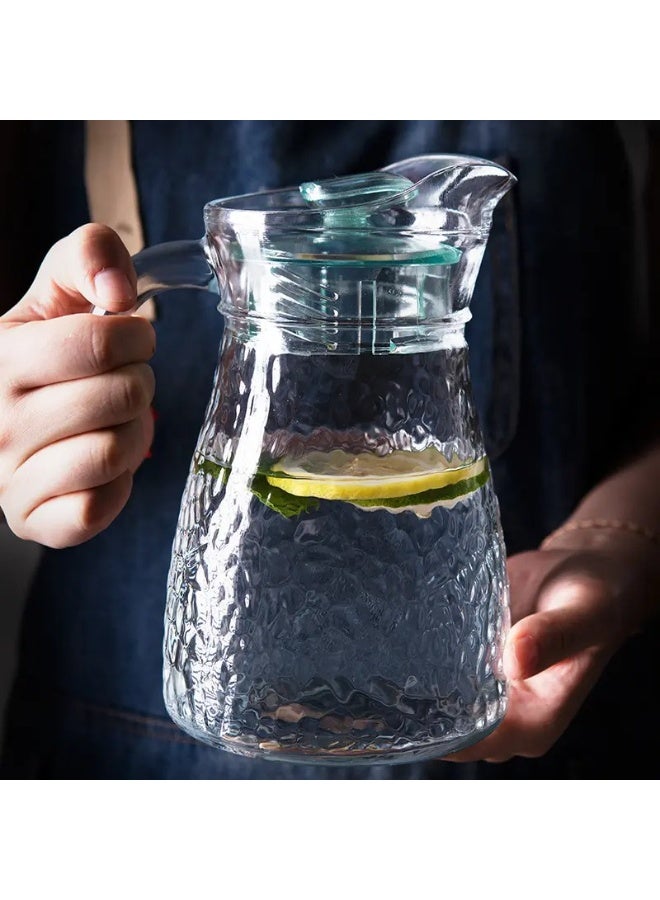 High-Quality Large Glass Pitcher Set – Durable Lemonade Water Pot & Hot-Cold Resistant Glass Kettle for Tea, Juice, Coffee – Elegant Clear Glass Beverage Pitcher with Lid & Handle  - Image 3