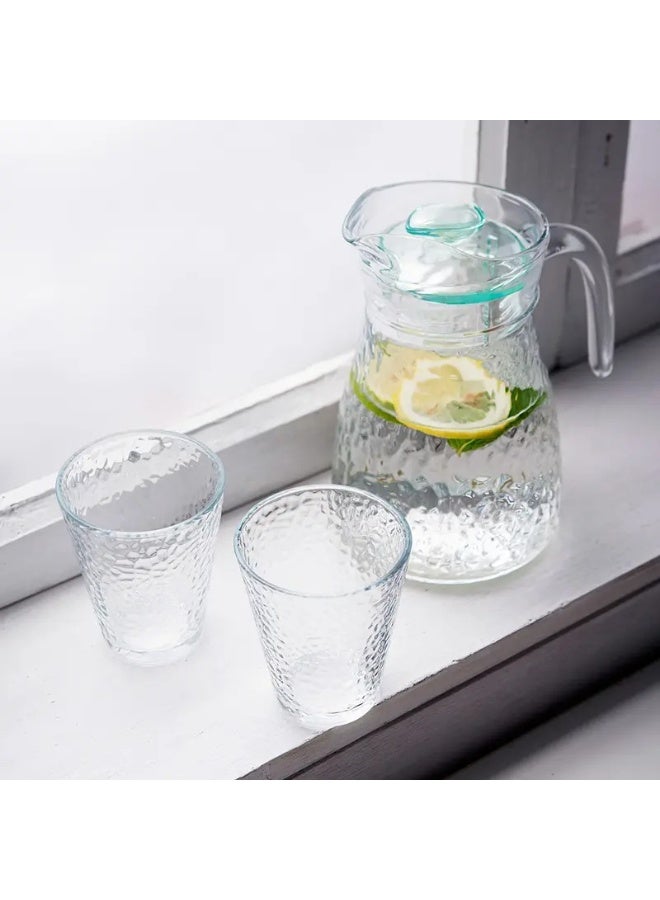 High-Quality Large Glass Pitcher Set – Durable Lemonade Water Pot & Hot-Cold Resistant Glass Kettle for Tea, Juice, Coffee – Elegant Clear Glass Beverage Pitcher with Lid & Handle  - Image 2