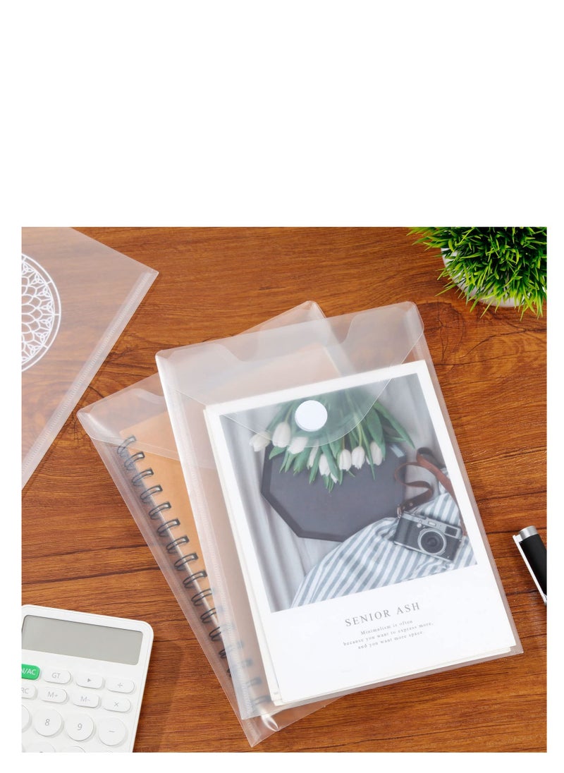 KASTWAVE - 12 Pack Stamp and Die Storage Pockets, Transparent Plastic Folders, Clear Plastic Envelopes Storage Bag, Suitable for DIY Scrapbooking Paper Card Craft Cutting Dies for Card Making - Image 1