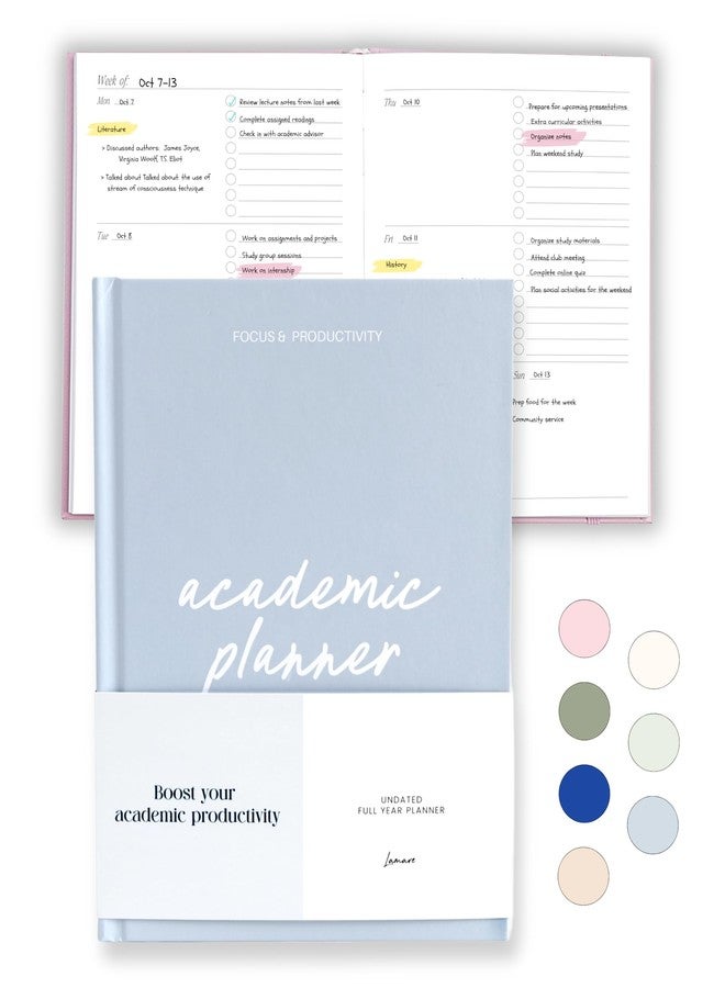 لامير مخطط لامار الأكاديمي 2025-2026 - مخطط أسبوعي غير مؤرخ لطلاب الجامعات 2025-2026 لطلاب التعليم المنزلي، والمدارس الثانوية، والجامعات، وطلاب التمريض - Image 1