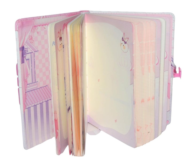 SWOPPERRY Diary for Kids – Journal Diary for Girls, Kawaii Diaries, Scrapbooking, Notepad for Students, Cute Stationery Items for Writing & Drawing - Image 3
