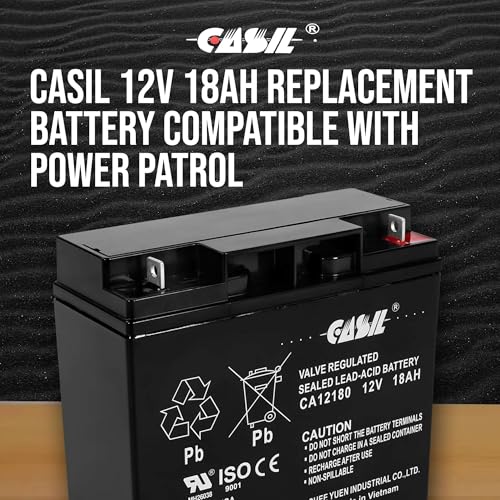 Casil 12V 18AH Battery Sealed Lead Acid Rechargeable SLA AGM Batteries Replaces UB12180 FM12180 6fm18, Universal - Image 3