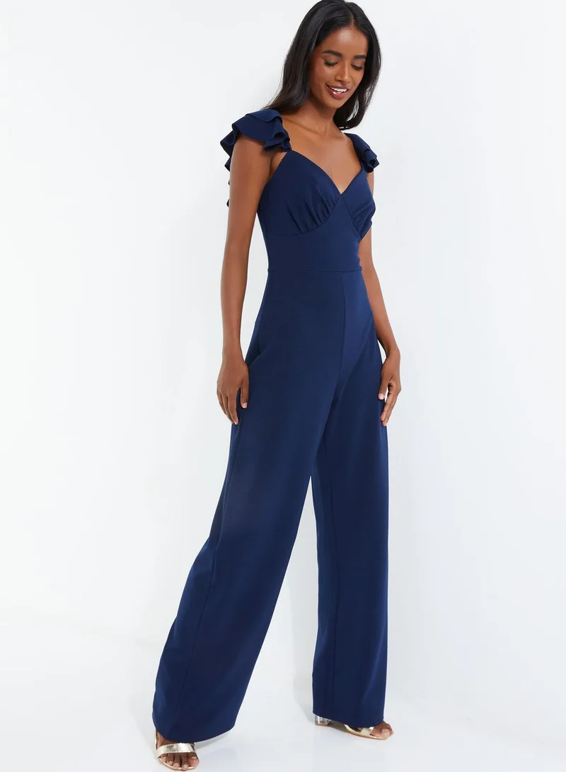 QUIZ Ruffle Strappy Jumpsuit