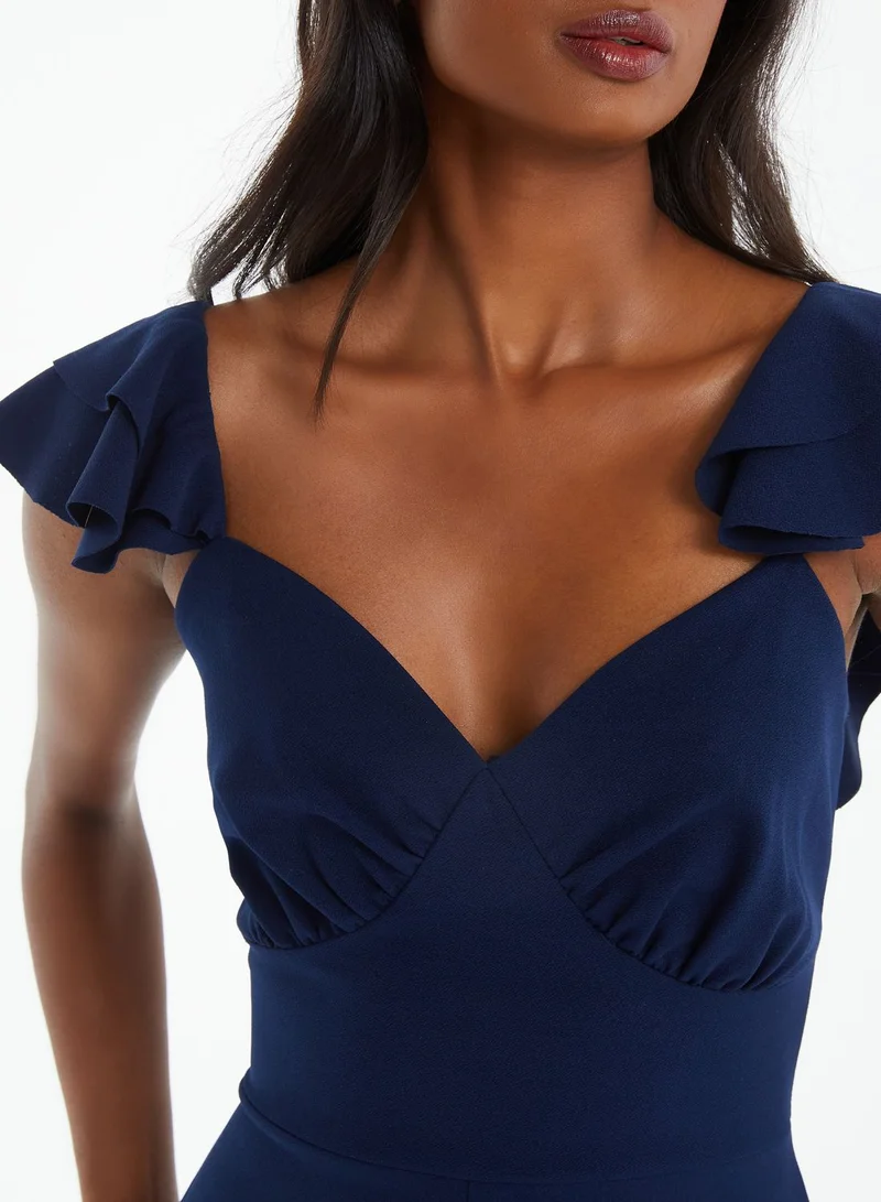 QUIZ Ruffle Strappy Jumpsuit