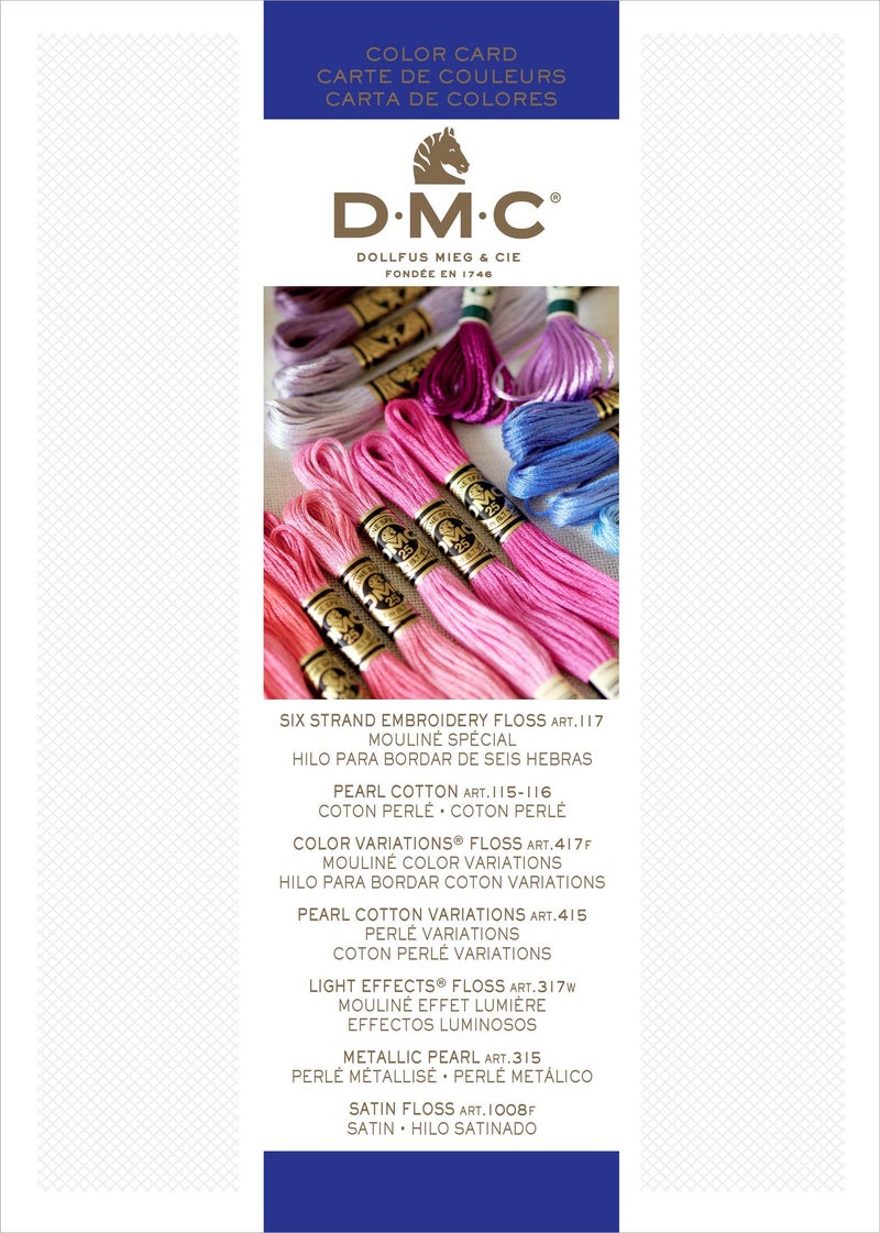 DMC COLORCRD Needlework Threads 12-Page Printed Color Card - Image 2