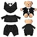 Minatee Set of Tuxedo Outfit Bear Clothes Suitable for 1315 Inch Stuffed Animal Clothes Bear Accessories for Your Own Stuffed Animals on Weddings - Image 3