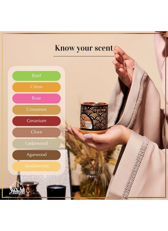 DUKHNI Oud Al Khaleeji Bakhoor Set|9 Piece Each & Tree Bakhoor Burner|Arabic Bakhoor Incense|Deep Oud Blend|Perfect For Prayer Time|To Relax & Meditate,Agarwood,Multicolor  - Image 5