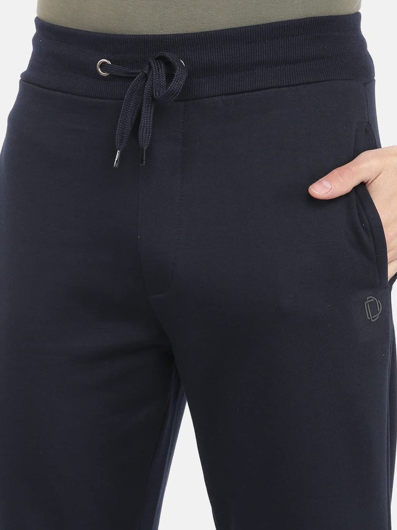 Dollar Mens Regular Fit Mid Rise Cotton Jogger Track Pants (Pack of 1) Navy, Small - Image 4
