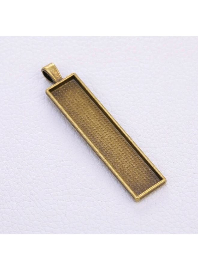 10 قطعة من حوامل قاعدة سبيكة فضية عتيقة، مستلزمات صنع المجوهرات DIY، أدوات حرفية - Image 4