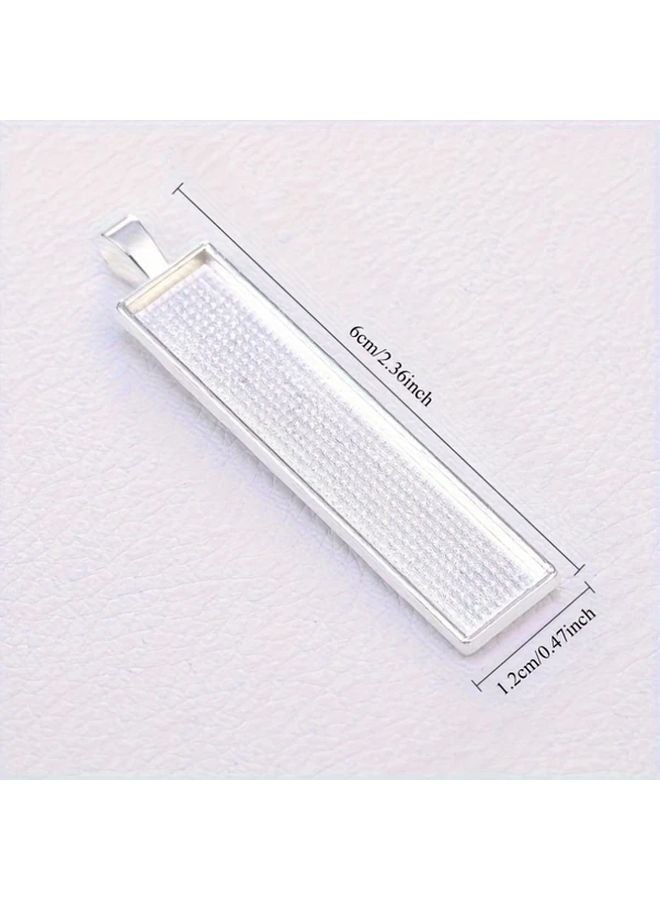 10 قطعة من حوامل قاعدة سبيكة فضية عتيقة، مستلزمات صنع المجوهرات DIY، أدوات حرفية - Image 5