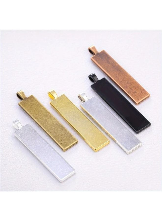 10 قطعة من حوامل قاعدة سبيكة فضية عتيقة، مستلزمات صنع المجوهرات DIY، أدوات حرفية - Image 2