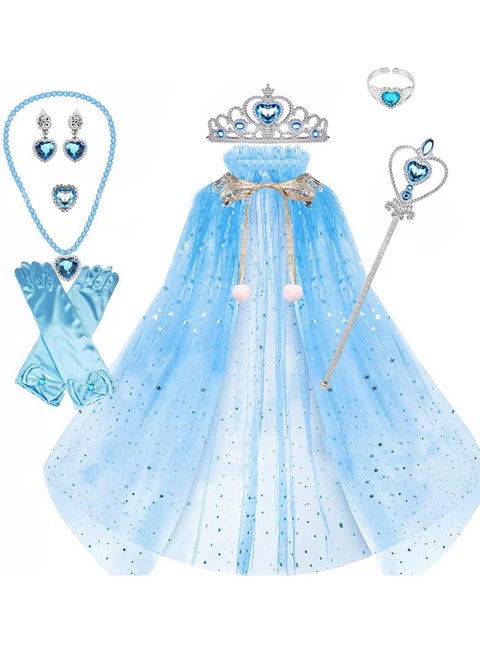 Princess Costumes Birthday Party Dress Up Clothes Blue