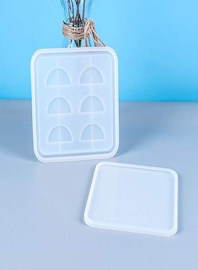 Miamay One Set False Eyelash Holder Resin Casting Mold Eyelash Case Silicone Resin Mold Eyelash Display Tray Epoxy Resin Mold with Lid for DIY Making - Image 3