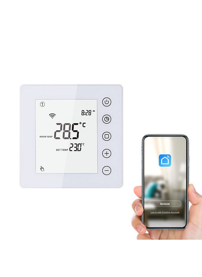 3A Gas Boiler Thermostat SmartLife APP Control WiFi Heating Room Thermostat LCD Touchscreen Digital Smart Temperature Controller Week Programmable Anti-freeze Energy Saving