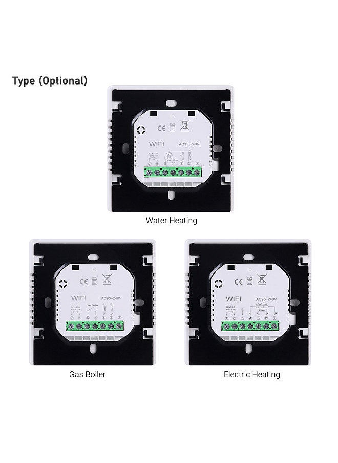 3A Gas Boiler Thermostat SmartLife APP Control WiFi Heating Room Thermostat LCD Touchscreen Digital Smart Temperature Controller Week Programmable Anti-freeze Energy Saving