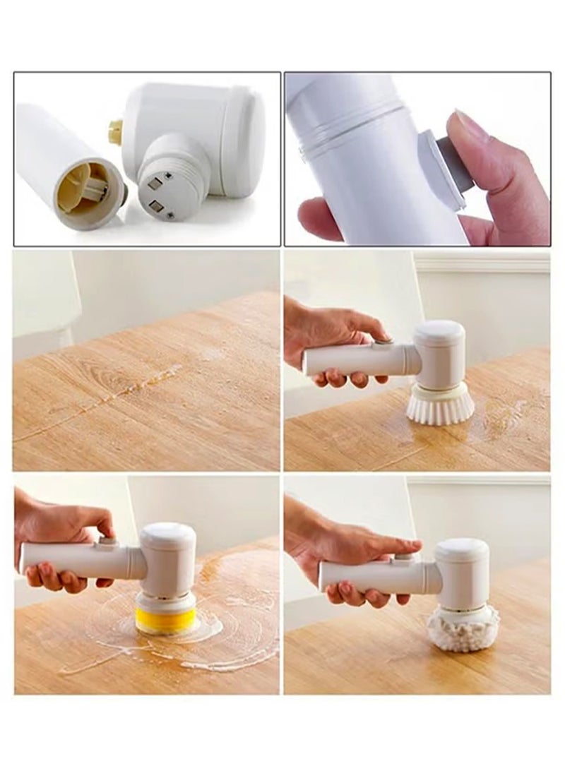 Beauenty 5-In-1 Electric Magic Toilet Cleaning Brush White 20cm - Image 5