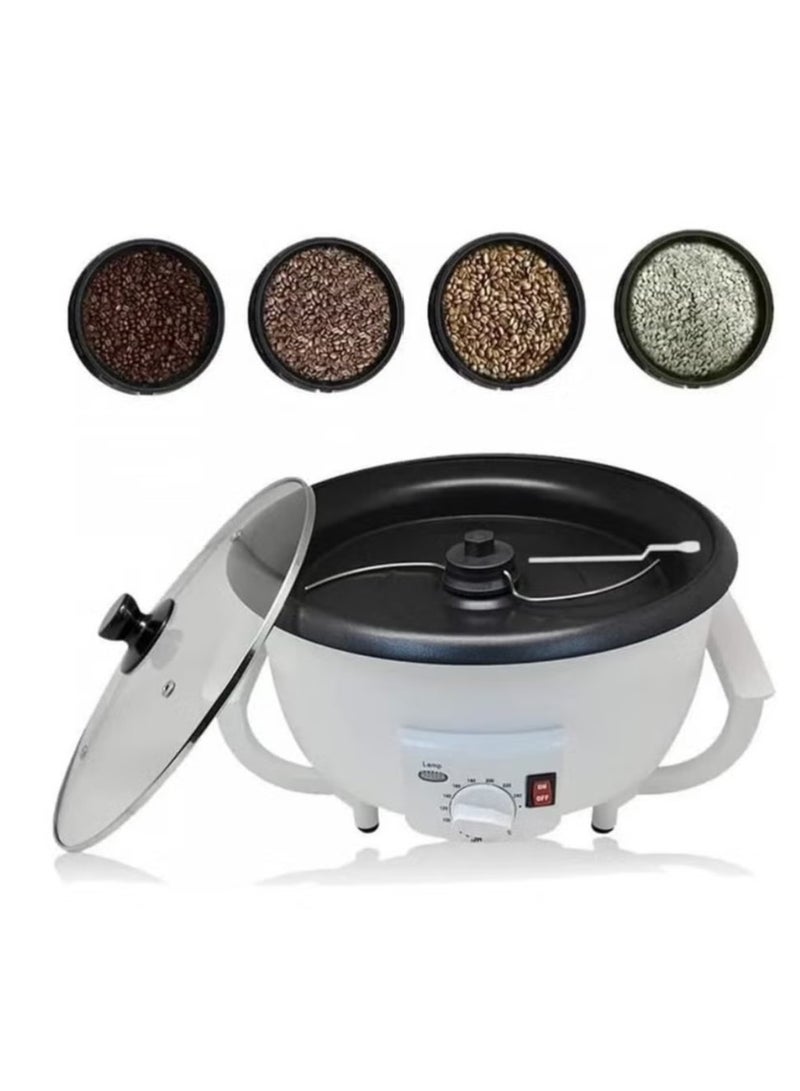 LC Electric Coffee Roaster Machine – 800W Bean Roasting Capacity 750g – Toughened Glass Lid, Adjustable Thermostat, Cool Touch Body - Image 4