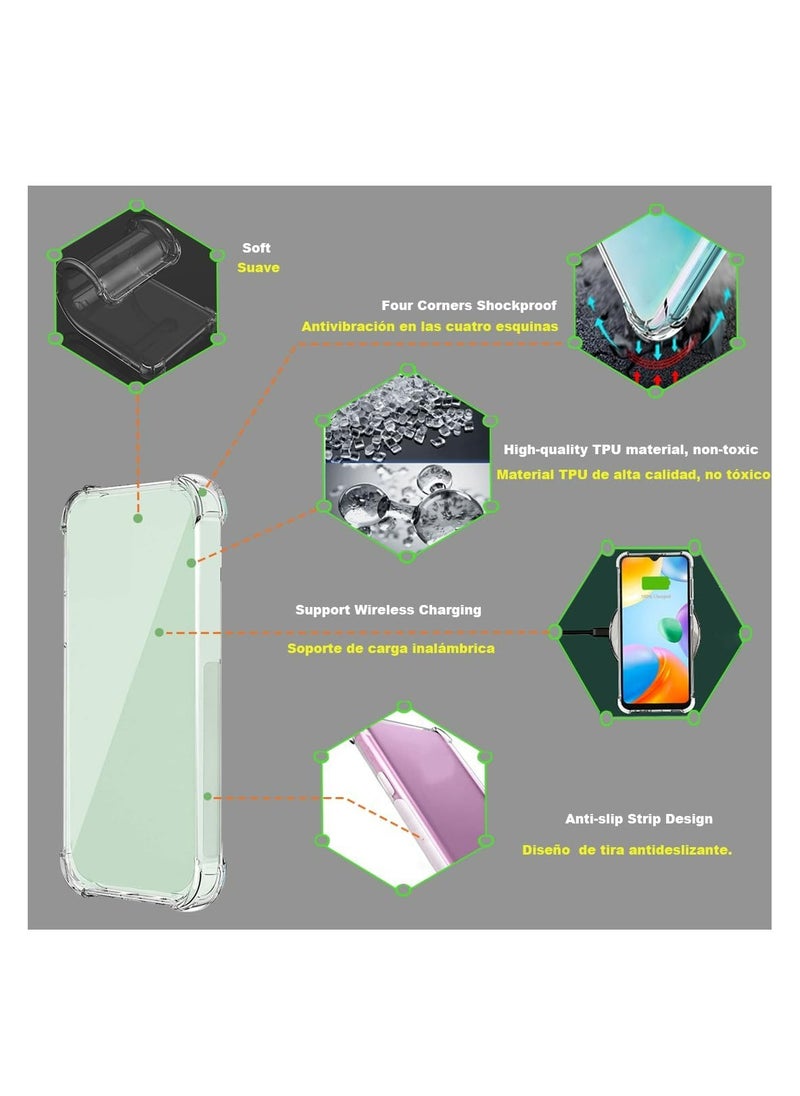 Fankalo - Phone Case For Motorola Edge 40 Neo Crystal Clear Ultra Slim Anti Scratch Shockproof Protective TPU Back Cover - Image 1
