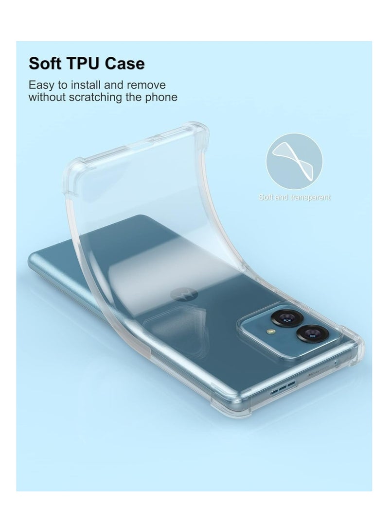 Fankalo - Phone Case For Motorola Edge 40 Neo Crystal Clear Ultra Slim Anti Scratch Shockproof Protective TPU Back Cover - Image 1