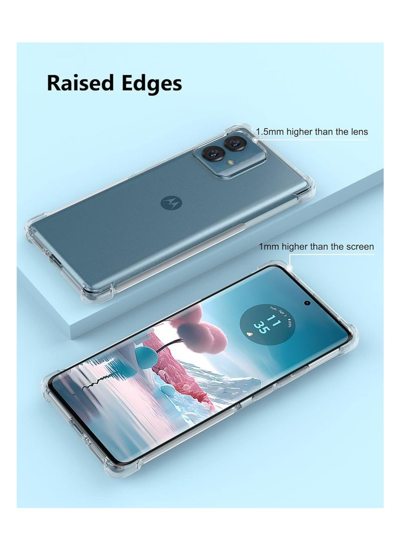 Fankalo - Phone Case For Motorola Edge 40 Neo Crystal Clear Ultra Slim Anti Scratch Shockproof Protective TPU Back Cover - Image 1