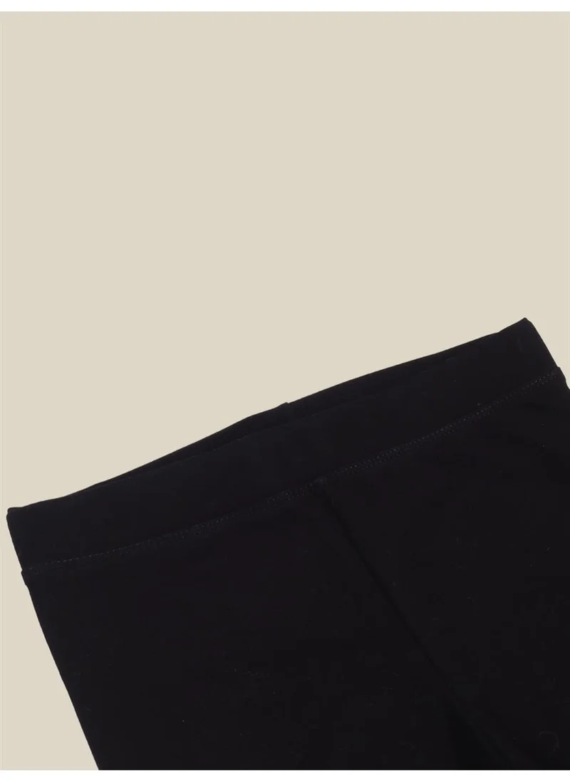 Yhh Kids Combed Cotton Children's Tights Black