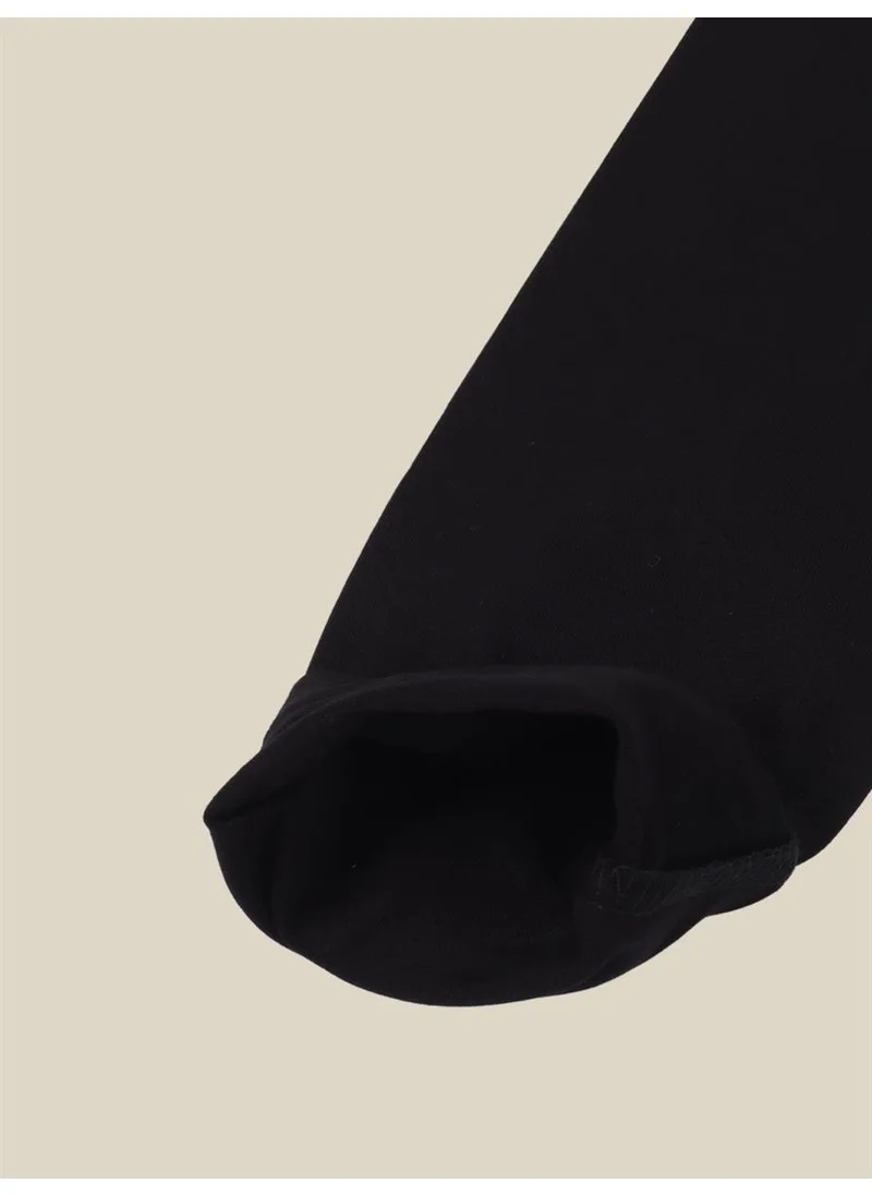 Yhh Kids Combed Cotton Children's Tights Black