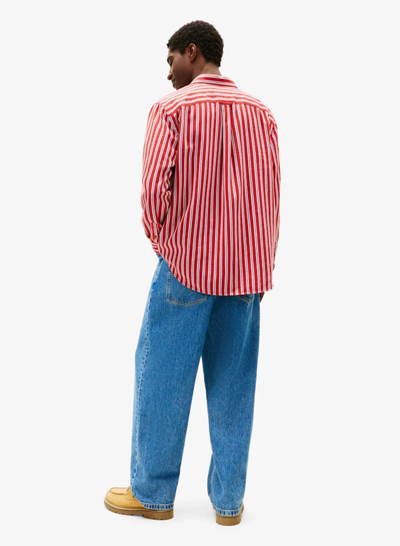 تومي جينز Stripe Regular Fit Twill Shirt