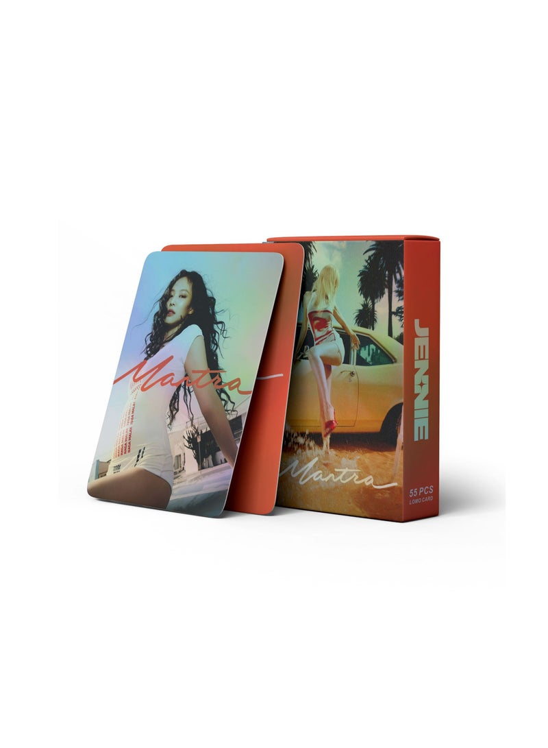 NIBEMINENT 55 Pcs Kpop BLACKPINK - Jennie Mant Lomo Cards Card For Fans Collection Gifts - Image 1