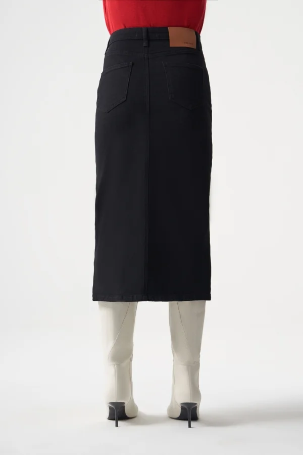 MIZALLE COTTON JEAN SKIRT