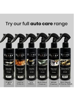 FAYFA Tire Polish Spray, 8 fl oz - Ultra Black Wet Tire Shine with Long-Lasting High Gloss Finish  - Image 5