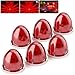 BJZ 6Pcs Red Watermelon LED StrobeConstant Marker Lights Dual Function WatermelonShaped Side Marker Clearance Tail Top Cap Roof Lights for Trailer Truck SemiTrailer HeavyDuty Truck Bus Van - Image 2