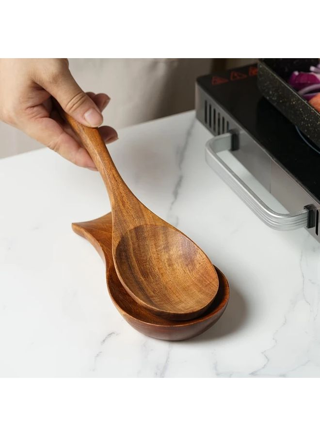 Wooden Spoon Chopstick Holder Random Color Kitchen Organizer Utensil Rest - Image 4