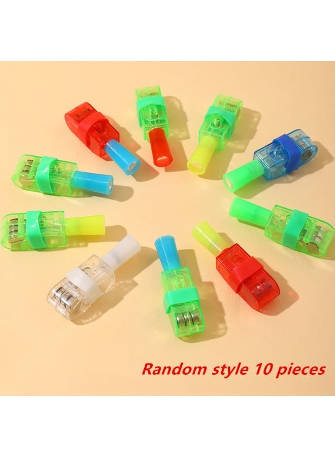 Yalla Pick 10 Pieces LED Animal Finger Lights with Projector, Cute Animal Party Favors Toys, Light Up Projection Party Decorations and Gifts for Kids Birthday(Assorted Colors) - Image 4