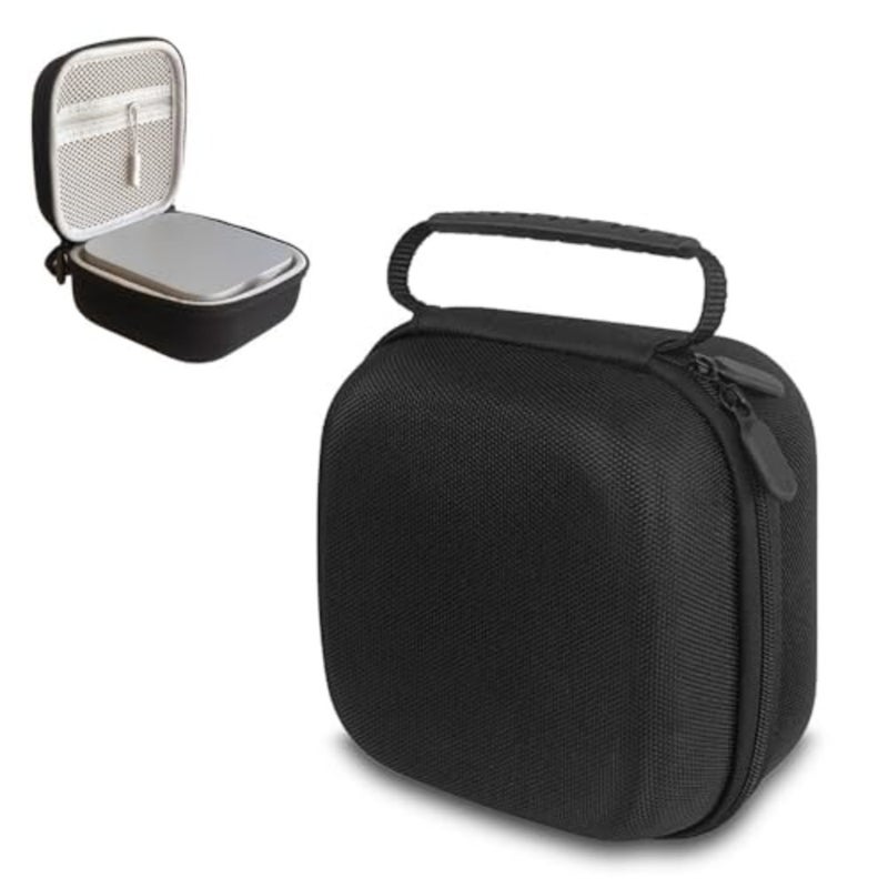 For Apple Mac Mini M4 Portable Carrying Case with Mesh Pocket Shock Resistant Storage Bag - Black - Image 1
