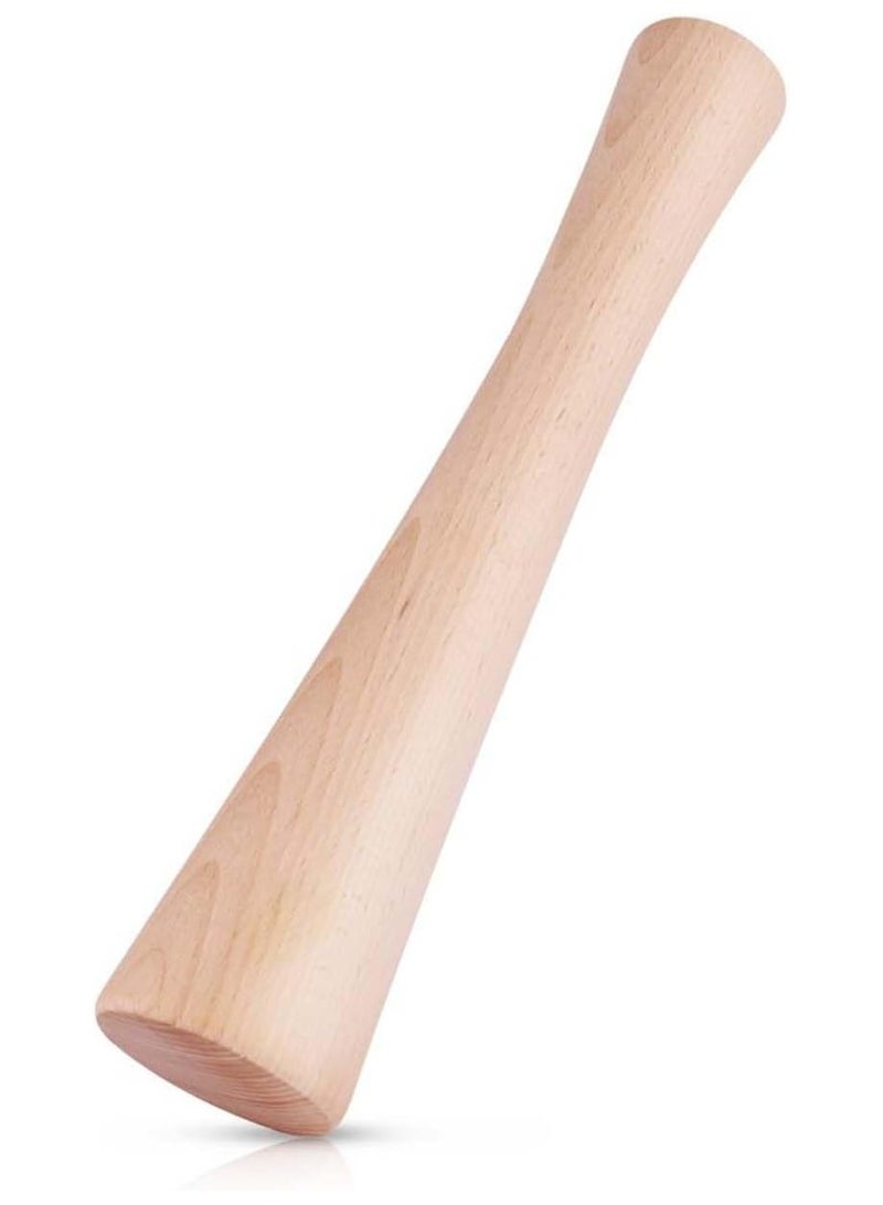 NANAO مدقة مخلل 12" لبرطمانات ميسون لتخمر الخضار - قطعة واحدة من الخشب الصلب - Image 1