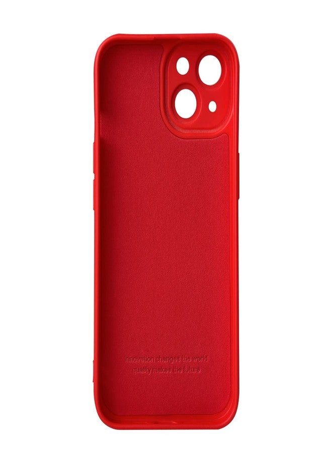 LOOKSEVEN for iPhone 15 Plus Case, Red Silicone TPU Rubber Back Cover Case Compatible for iPhone 15 Plus (6.7 inch) - Image 5