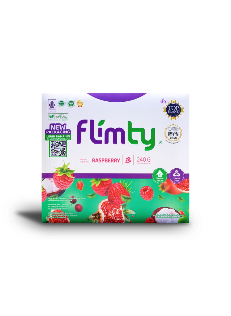 Flimty Fiber Drink – Raspberry – 16 Sachets - Image 3