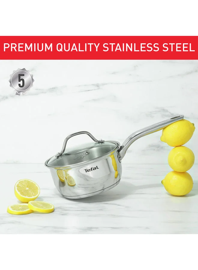 Tefal Intuition 16 cm Saucepan, Premium Stainless Steel 18/10, 1.3 L, Induction, B8642274